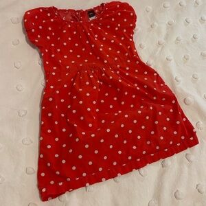 Tea Collection 5T Girl’s Red Polka Dot Dress | 100% Cotton